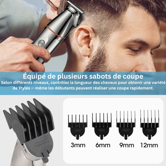 Rasoir Électrique Rechargeable 5 en 1 Résistant à l’Eau