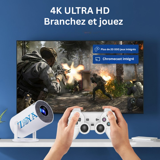 Projecteur LED Ultra HD 4K – Topleo Home Cinéma