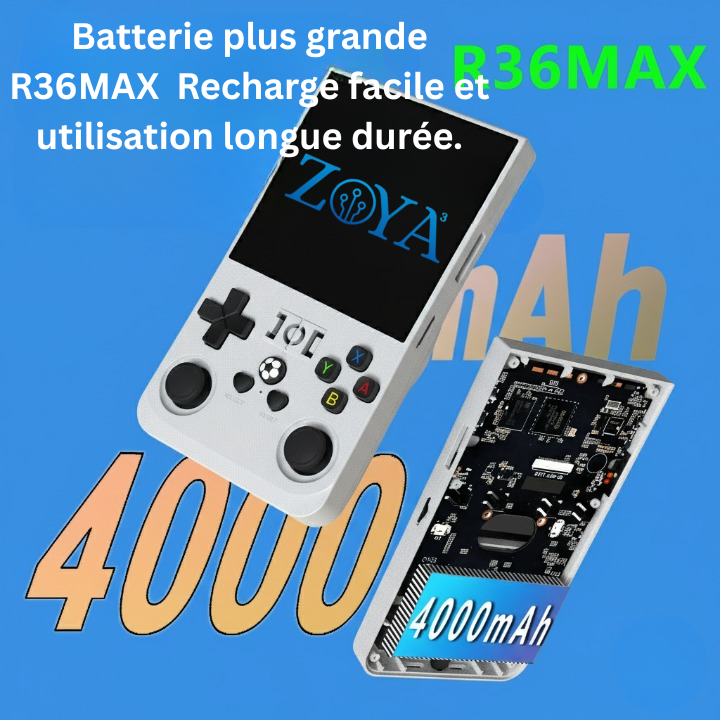 Console portable rétro R36 Max 2025