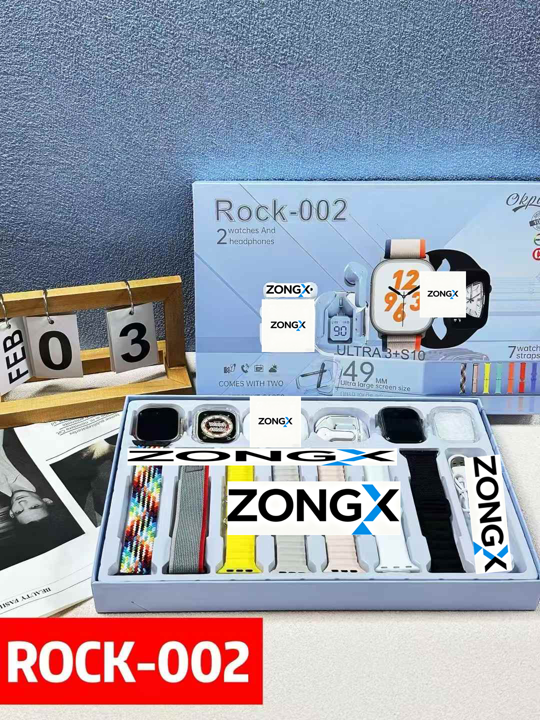 ZongX Ultra3 Pro – Pack Montre Intelligente & Écouteurs TWS