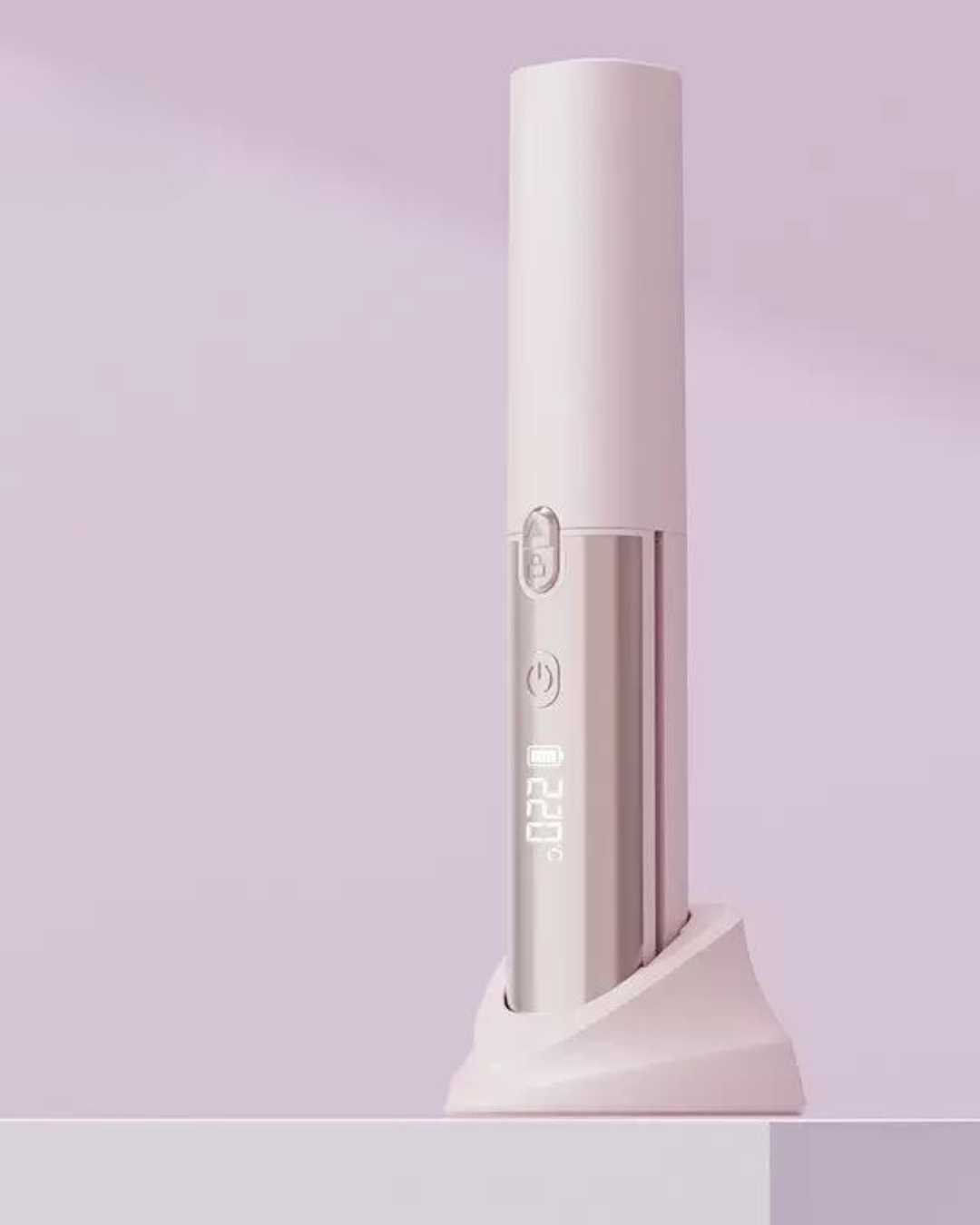 Lisseur sans fil, portable ionique rose