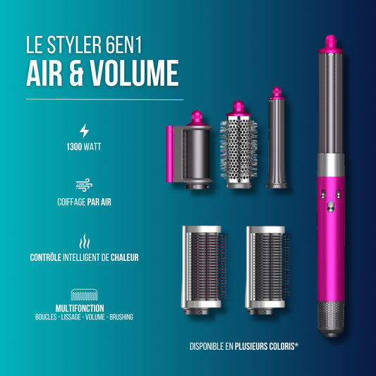 Sèche-cheveux haute vitesse 6-en-1